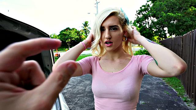 Inked blonde gets her ass stuffed with jizz in POV doggystyle