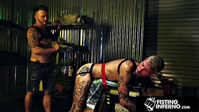 FistingInferno - Tatted Ryan Sebastian Fucked