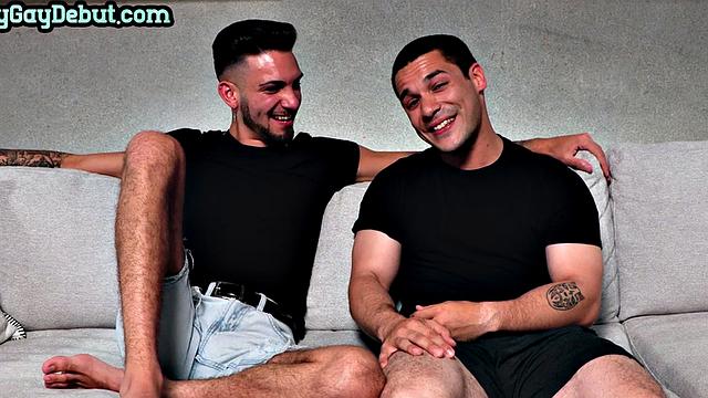 Cumming debut stud gets fucked on casting by amateur inked top