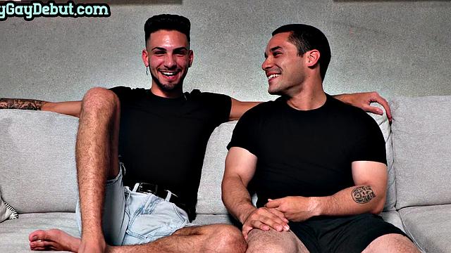 Cumming debut stud gets fucked on casting by amateur inked top