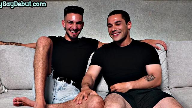 Cumming debut stud gets fucked on casting by amateur inked top