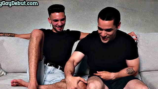 Cumming debut stud gets fucked on casting by amateur inked top