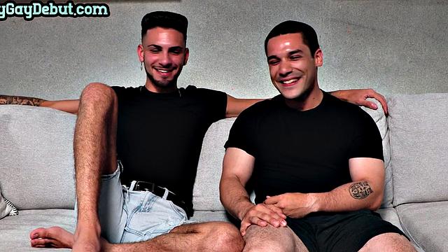 Cumming debut stud gets fucked on casting by amateur inked top