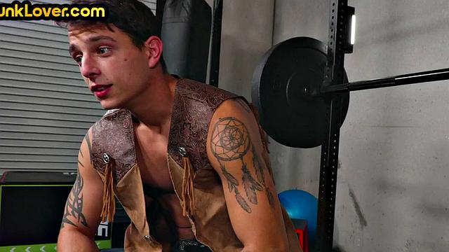 Sporty jocks in anal bareback training