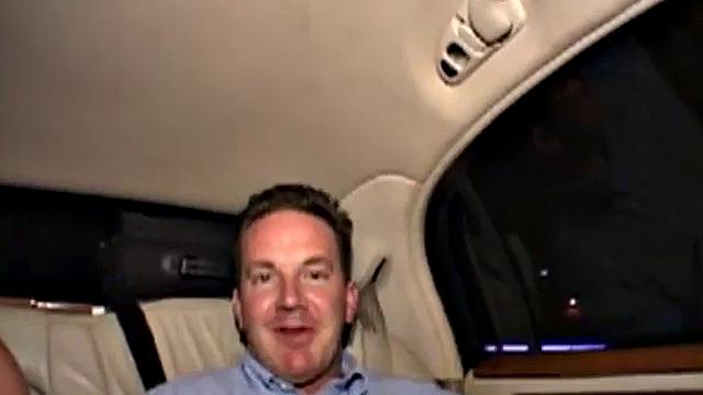 slut sucking dick in the back of car