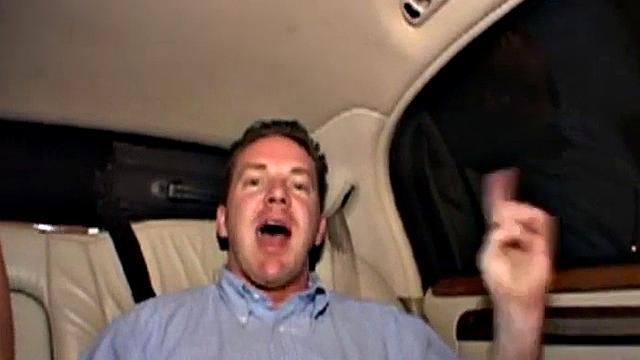 slut sucking dick in the back of car