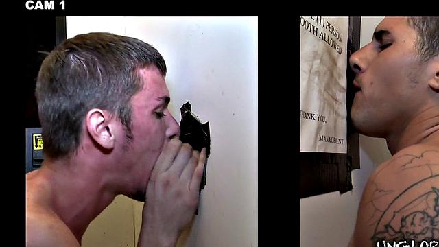 Amateur fooled into passionate gloryhole BJ