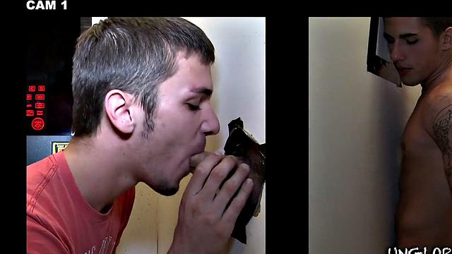 Amateur fooled into passionate gloryhole BJ