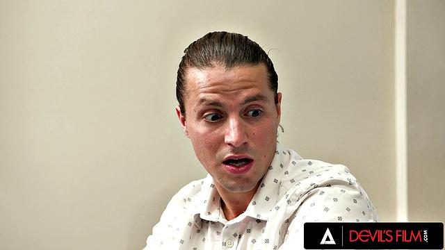 DEVILS FILM - Horny Assistant Violet Starr Gets Ass Fucked On Desk At Office