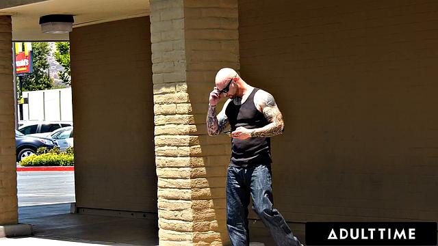 ADULT TIME - Busty Redhead MILF Driver Krissy Lynn Flashes Her Big Tits To Passenger