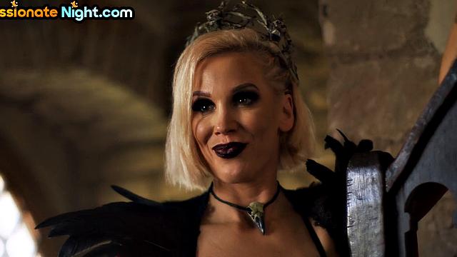 Busty elf beauty riding cock in cosplay