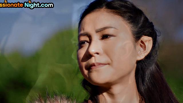 Busty elf beauty riding cock in cosplay