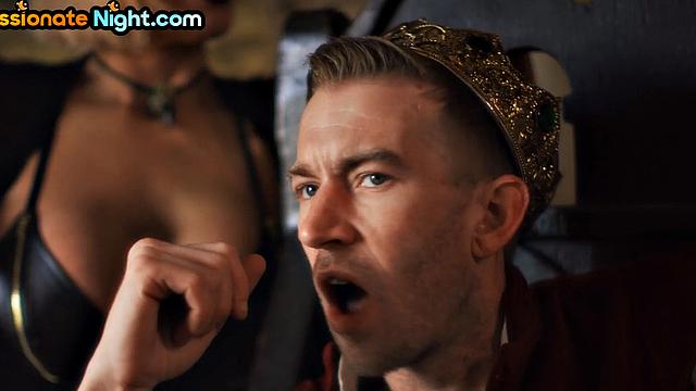 Busty elf beauty riding cock in cosplay