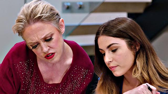 GIRLSWAY - Neglected MILF Dee Williams Gets Attention From Stepdaughter Chanel Camryn