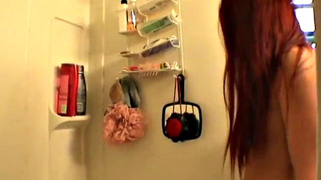 Cute redhead sucks off hard cock