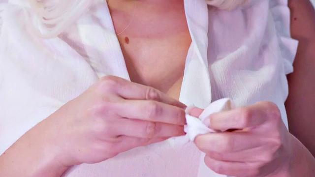 Horny blonde office girl in heels and lingerie takes hard fucking after a steamy office threesome