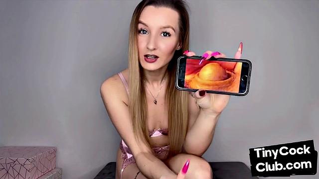 SPH femdom laughs off microdick incel