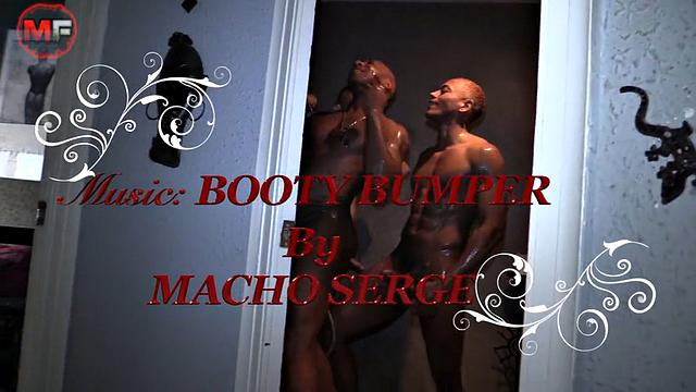 Interracial Bathroom Threesome - Two Black Guys and a Latino Getting Wild