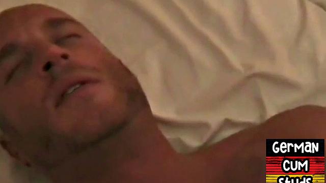 German amateur bottom barebacked in 3some while getting sucked