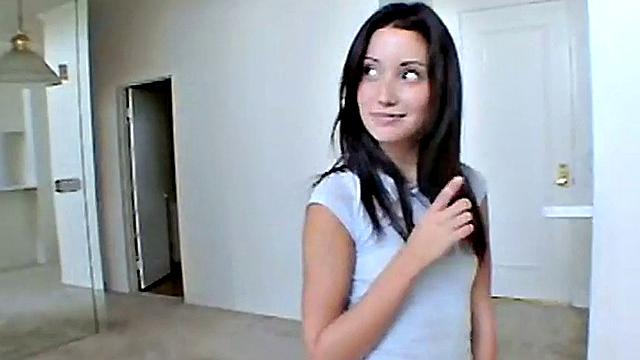 Petite Chloe goes solo fingering herself