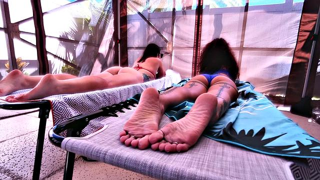 Relaxing Bare Feet