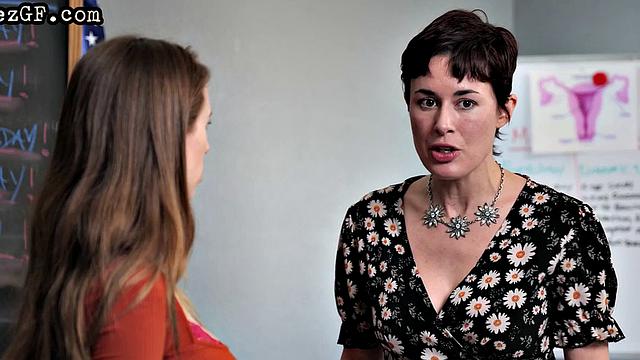 Pixie MILF teacher licking student