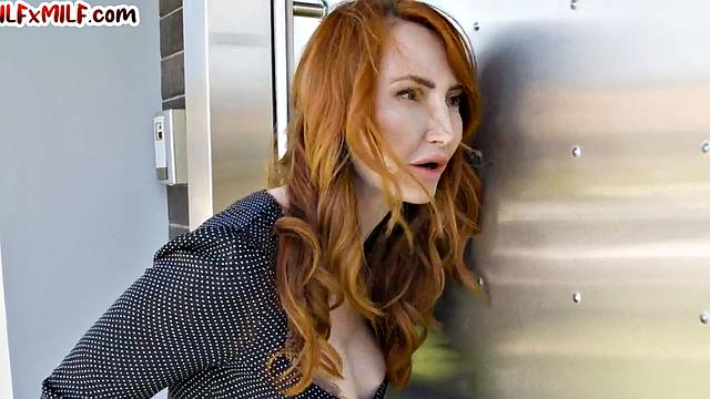 Busty lesbo MILF facesitting in 3some after foreplay