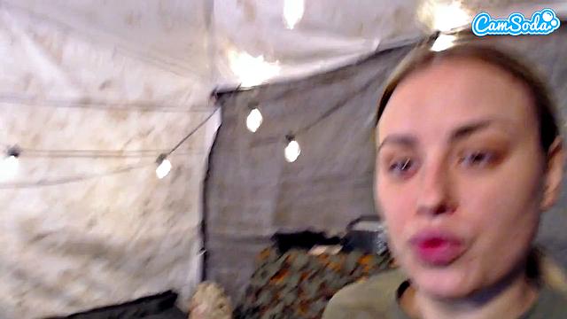 Camsoda - Naughty soldier masturbating in POV scene