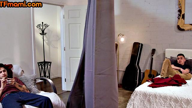 DTF redhead MILF gets hairypussy banged by short guys