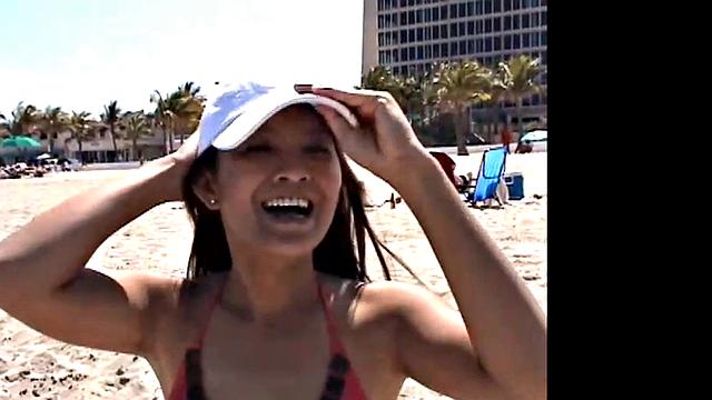 Hot BrookeSkye Wearing Lingerie Beach Bitch