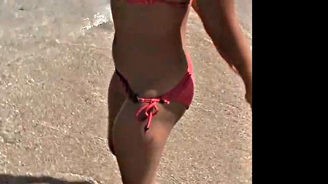 Hot BrookeSkye Wearing Lingerie Beach Bitch