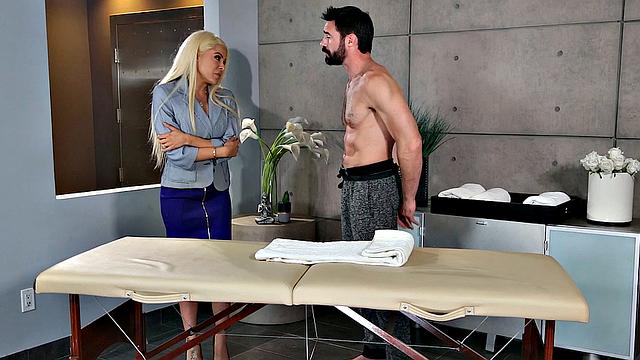 NURU MASSAGE - Busty Blonde Luna Star Tries Massager For The First Time And She Liked It So Much