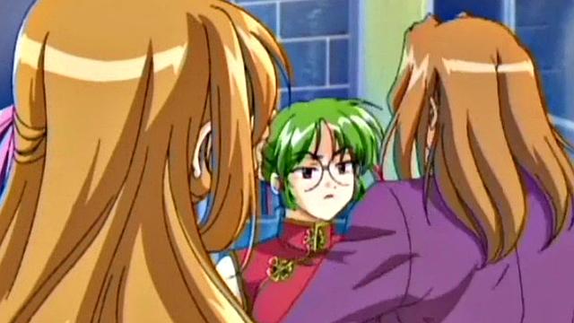 Horny hntai babe rides cock