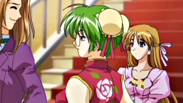 Horny hntai babe rides cock