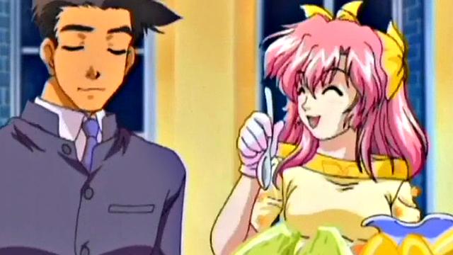 Horny hntai babe rides cock