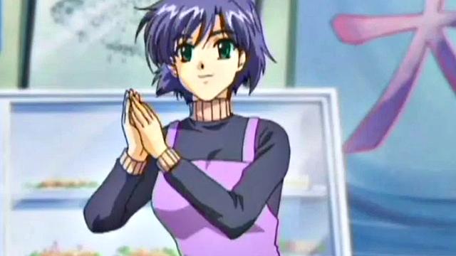 хентайная красотка скачет на члене