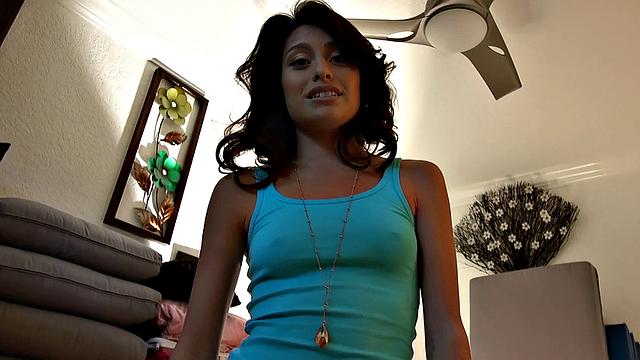 Kiras Pussy: A bald pussy in a thong and a garage doggystyle