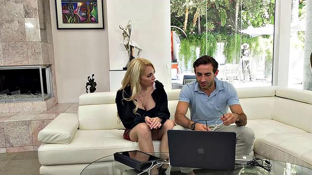 Big Tit Blonde Makes Her Husband Watch Her Fuck Well Hung IT Tech