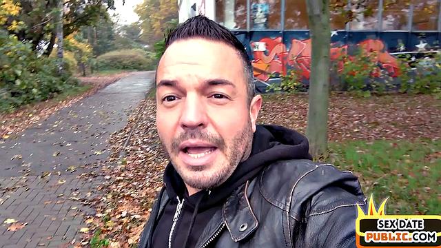 Public fucked slut enjoys POV sex with guy she met 1st time