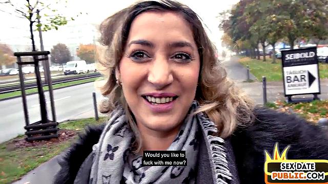 Public fucked slut enjoys POV sex with guy she met 1st time