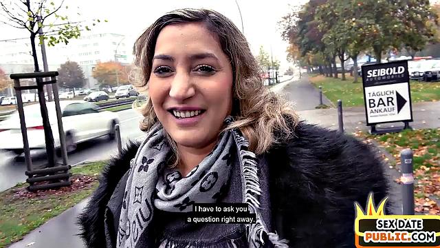 Public fucked slut enjoys POV sex with guy she met 1st time