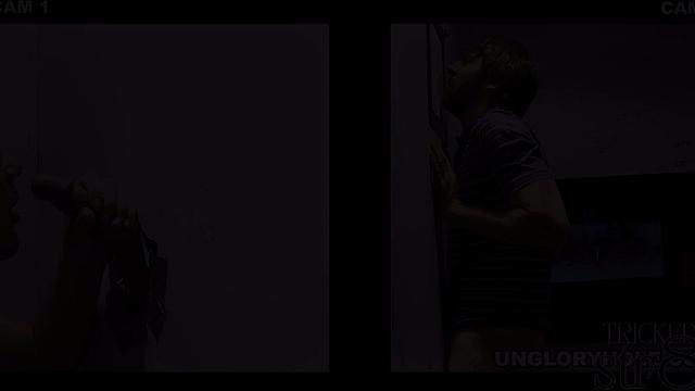 Straight cocksucked in gloryhole