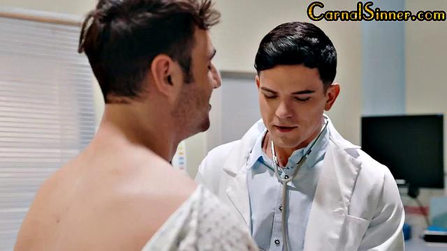 Cute Jock gets Assfucked by Doctor