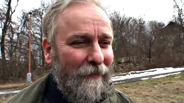 Smoking teen and old guy get it on outside