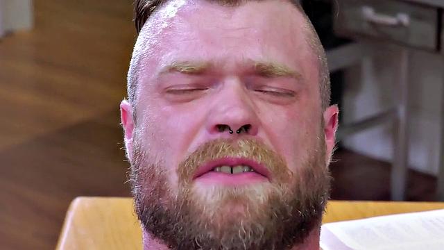 Analeaten bottom fingered and fisted by inked jock