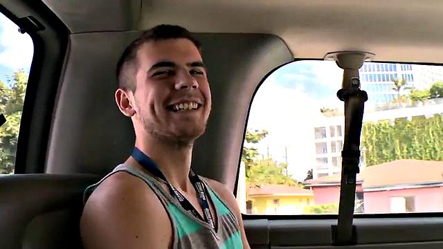 Fooled ginger stud fucks gay ass in pickup van until cum