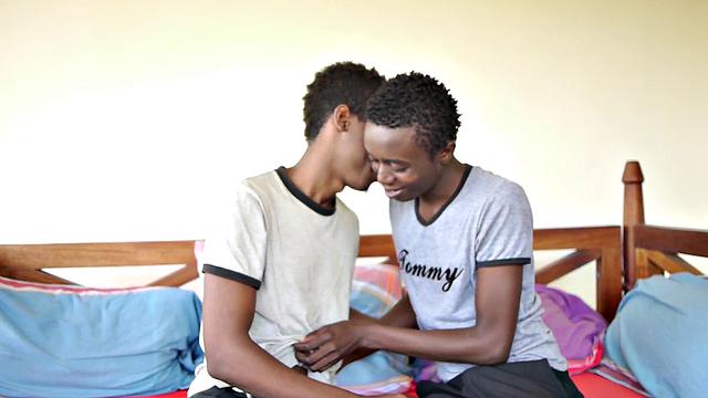 Real Black 21yo twink from Africa fucked in asshole by Boyfriend