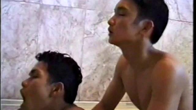 Asian Boys Shower Fun
