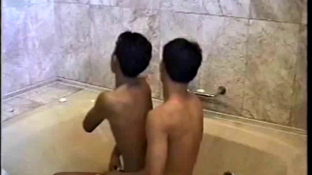 Asian Boys Shower Fun