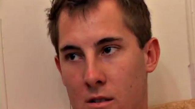 Taking off his clothes and working on his hard on, Kiefer Foxx gets himself all worked up before using a decent size dildo on his tight hole.